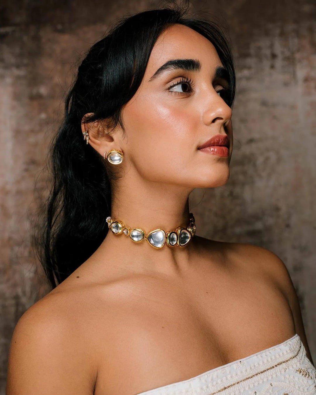 Gold Polki Kundan Choker