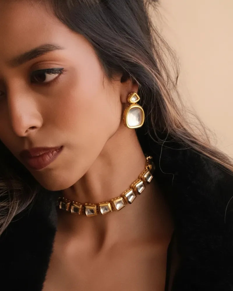 Maharani Kundan Teardrop Earrings