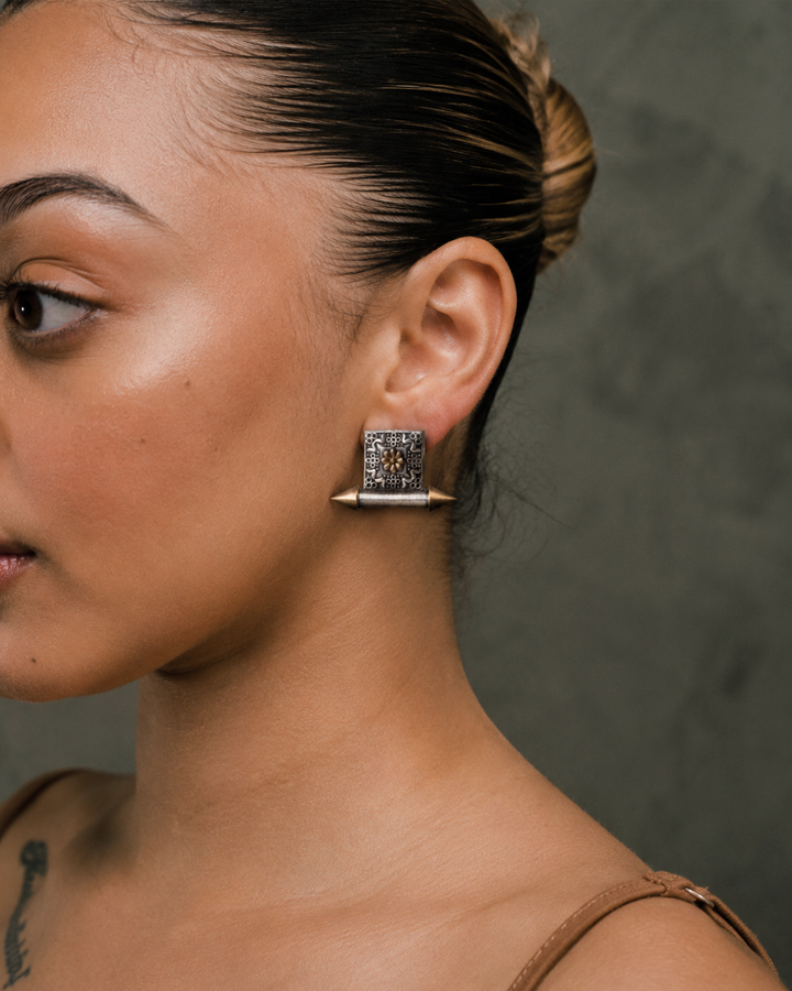 Madaliya Two-Tone Earrings
