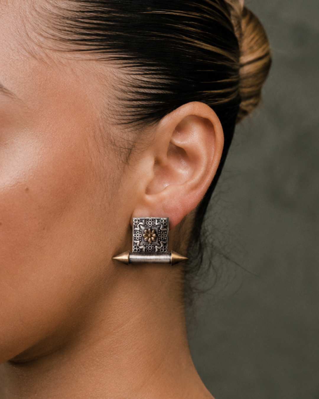 Madaliya Two-Tone Earrings