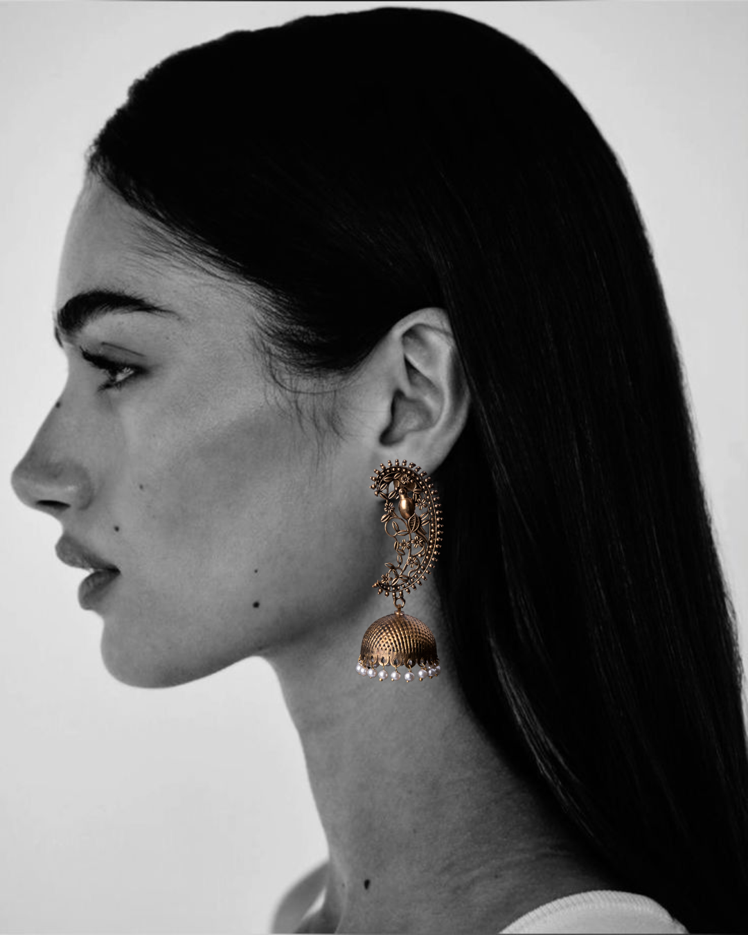 Paisley Dreamer Earrings - Antique Gold Finish