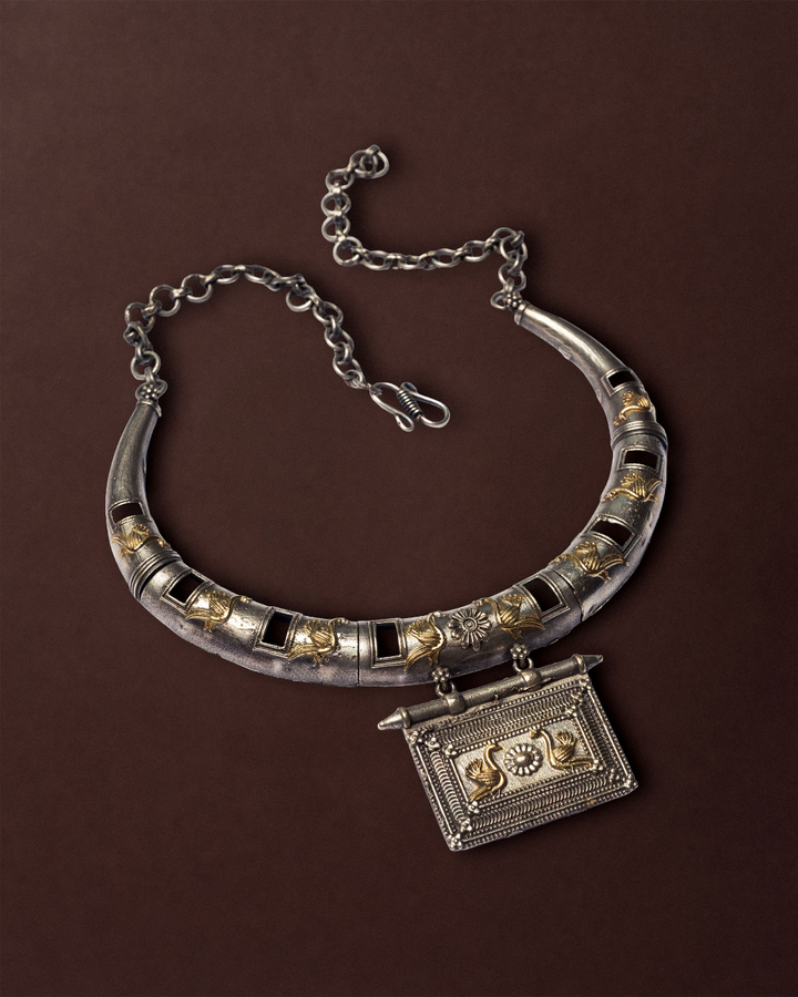 Desert Devi Two-Tone Cuff Necklace
