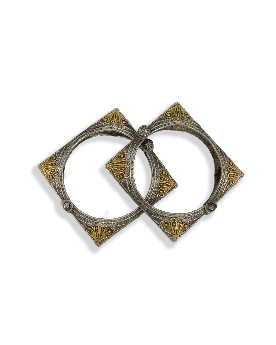 NEW! Finesse Two-Tone Cuff Bangle