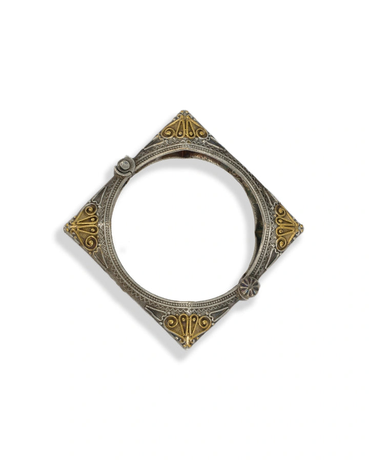 NEW! Finesse Two-Tone Cuff Bangle