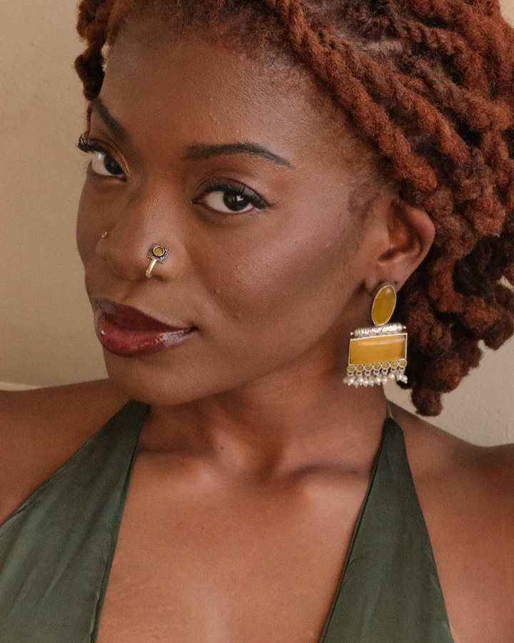 Mitu Yellow Stone Nose Ring
