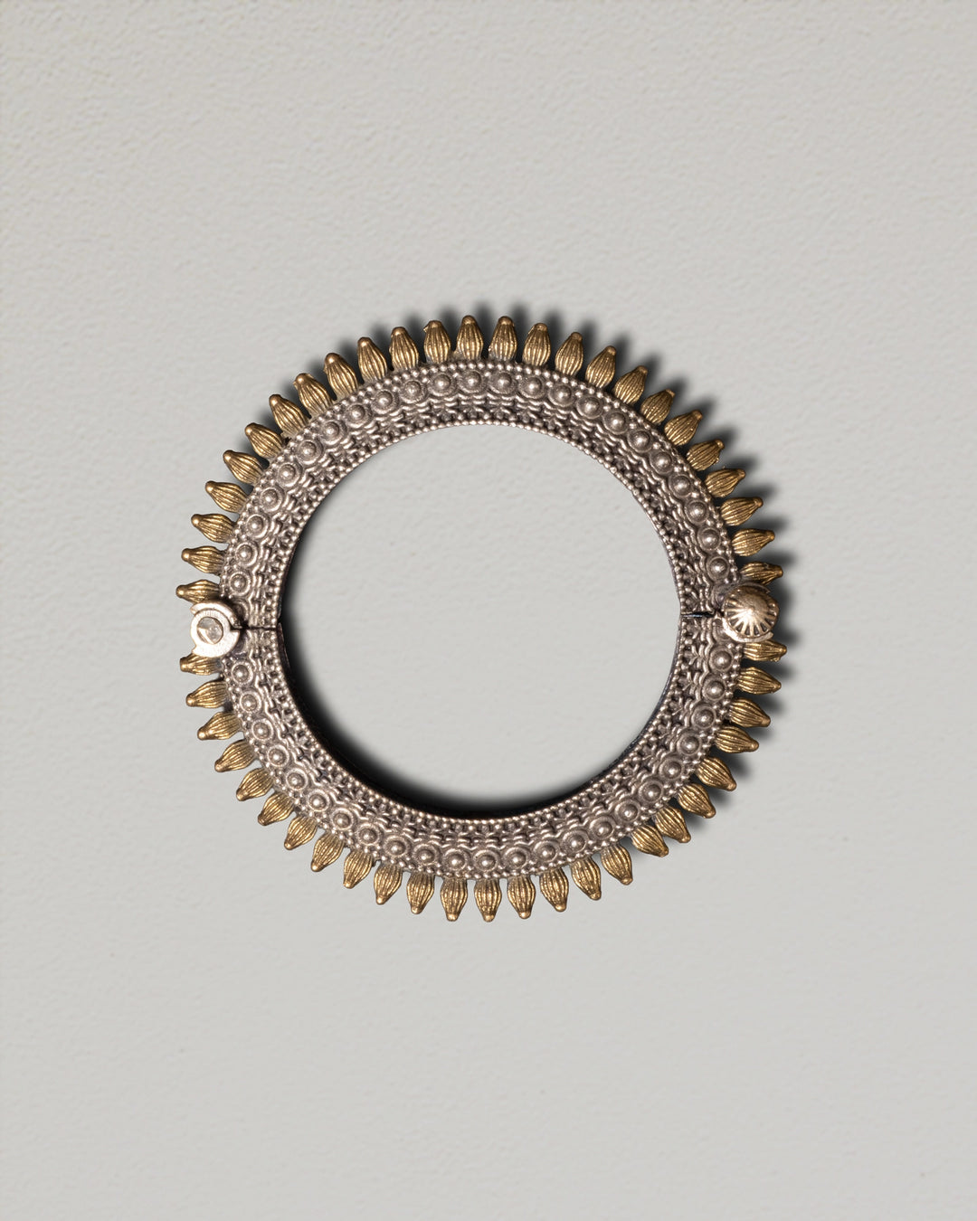 Surya Two-Tone Cuff Bangle