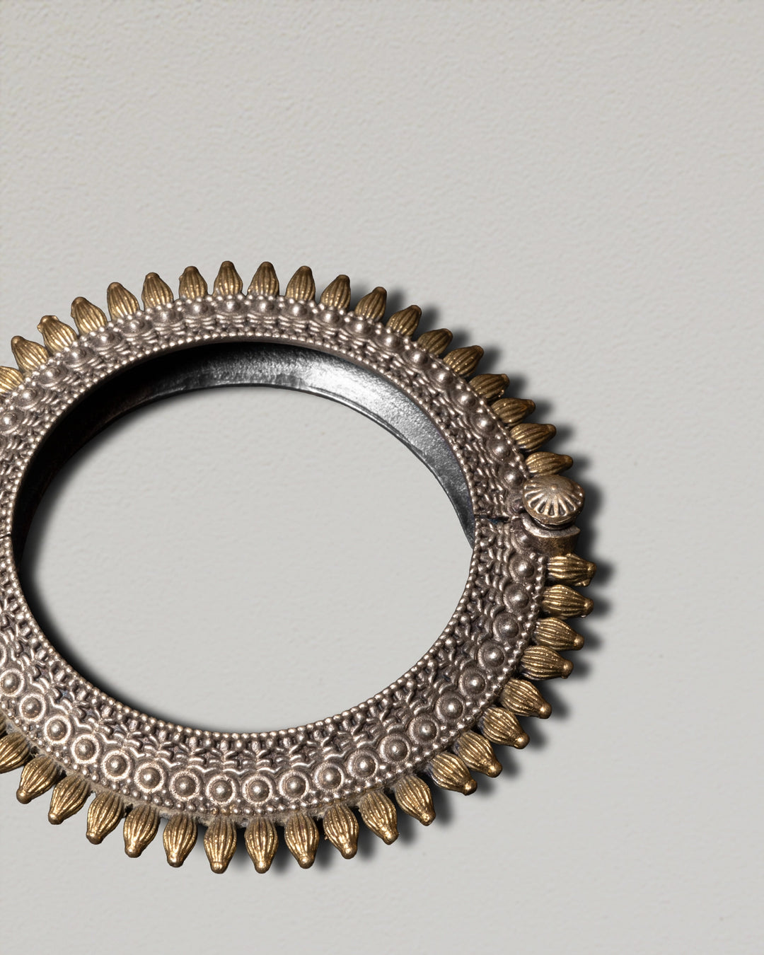 Surya Two-Tone Cuff Bangle
