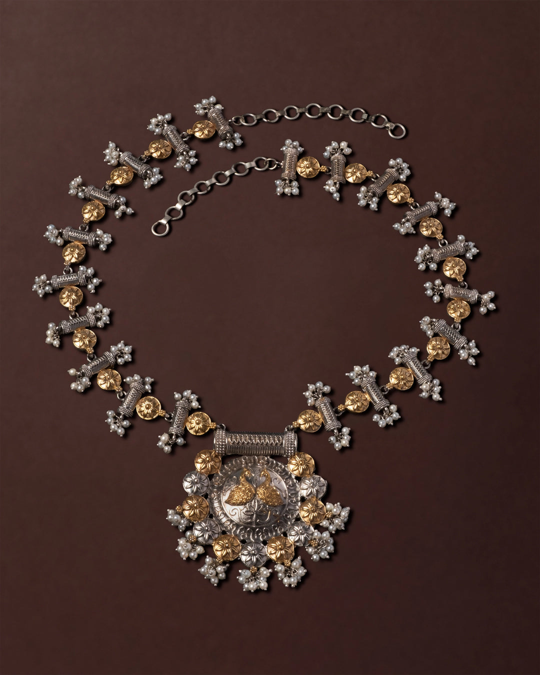 Gelina Goddess Two-Tone Necklace