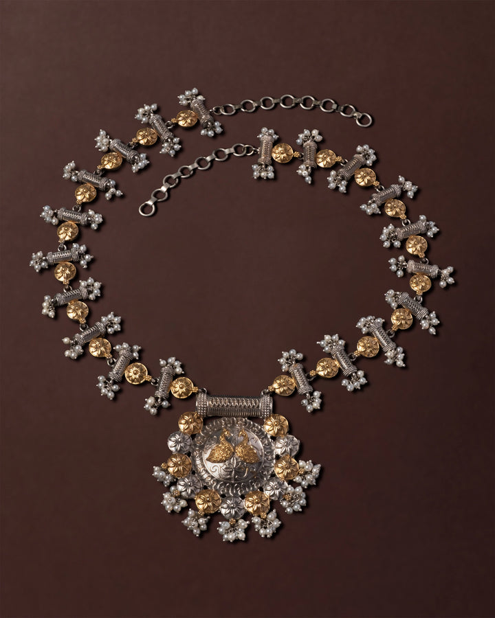 Gelina Goddess Two-Tone Necklace