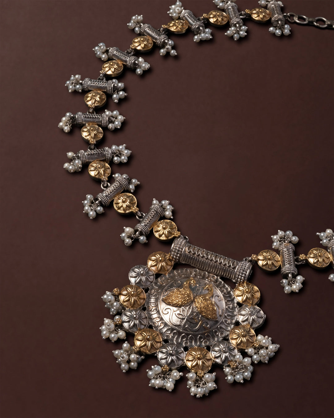 Gelina Goddess Two-Tone Necklace