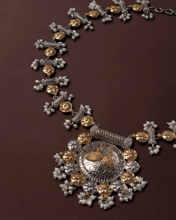 Gelina Goddess Two-Tone Necklace