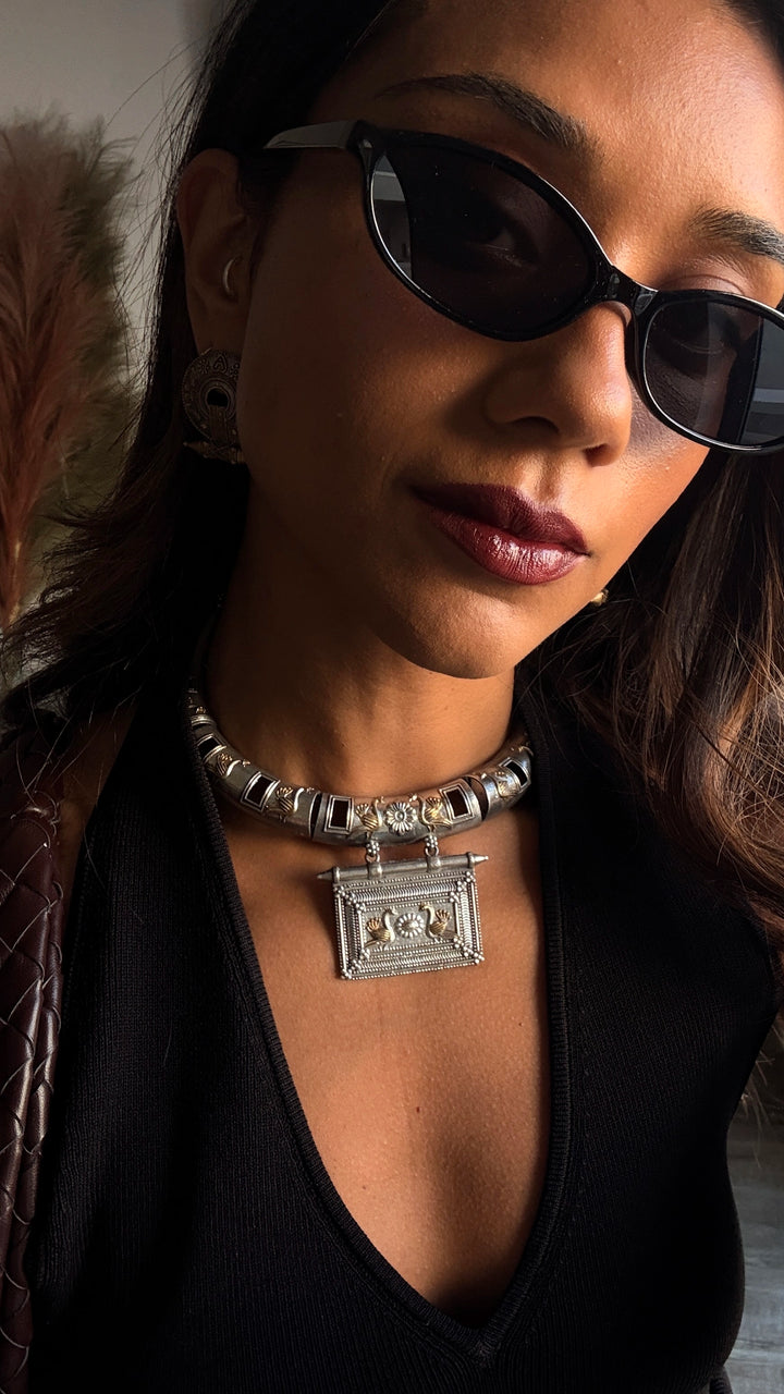 Desert Devi Two-Tone Cuff Necklace