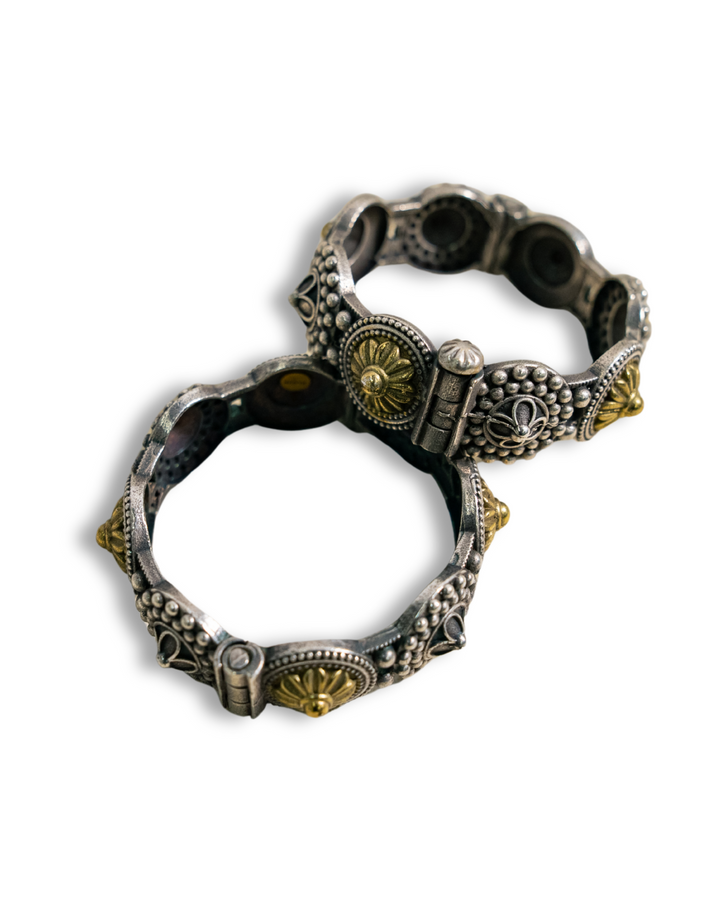 Eliza Two-Tone Cuff bangle