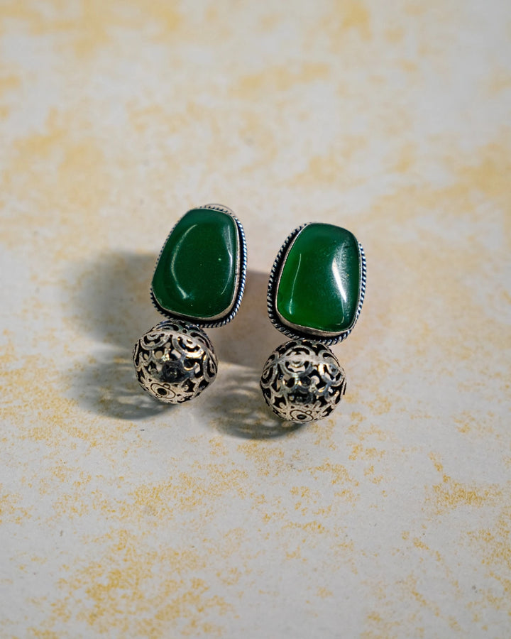 Francesca Emerald Green Earrings