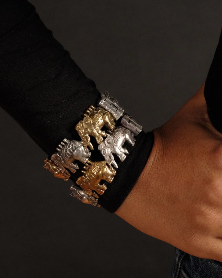 NEW! Dancing Elephants Cuff Bangle