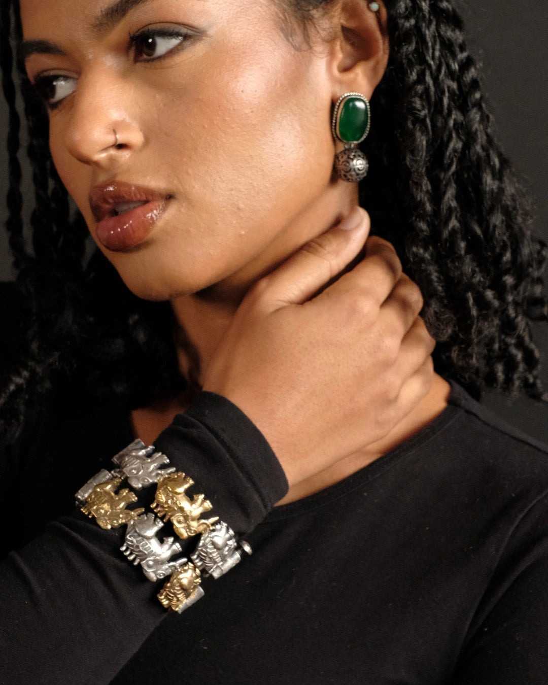 NEW! Dancing Elephants Cuff Bangle