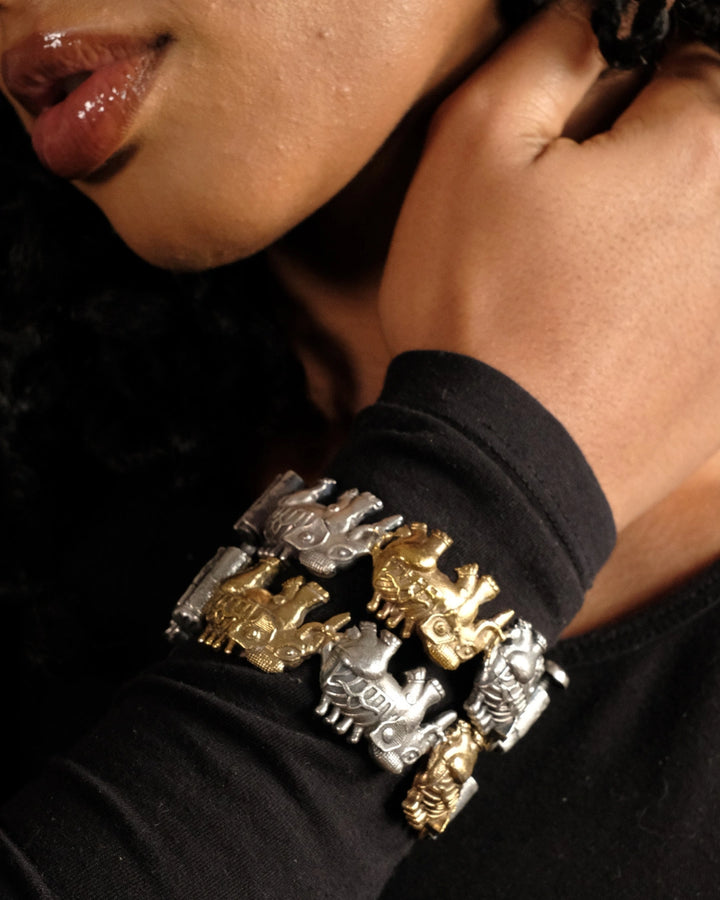 NEW! Dancing Elephants Cuff Bangle