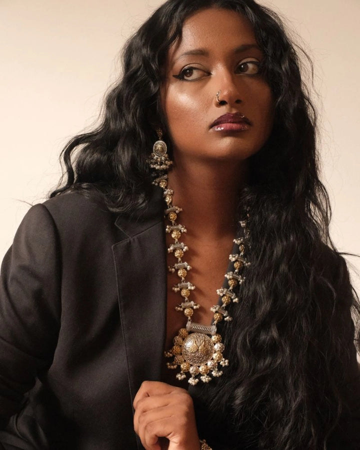 Gelina Goddess Two-Tone Necklace