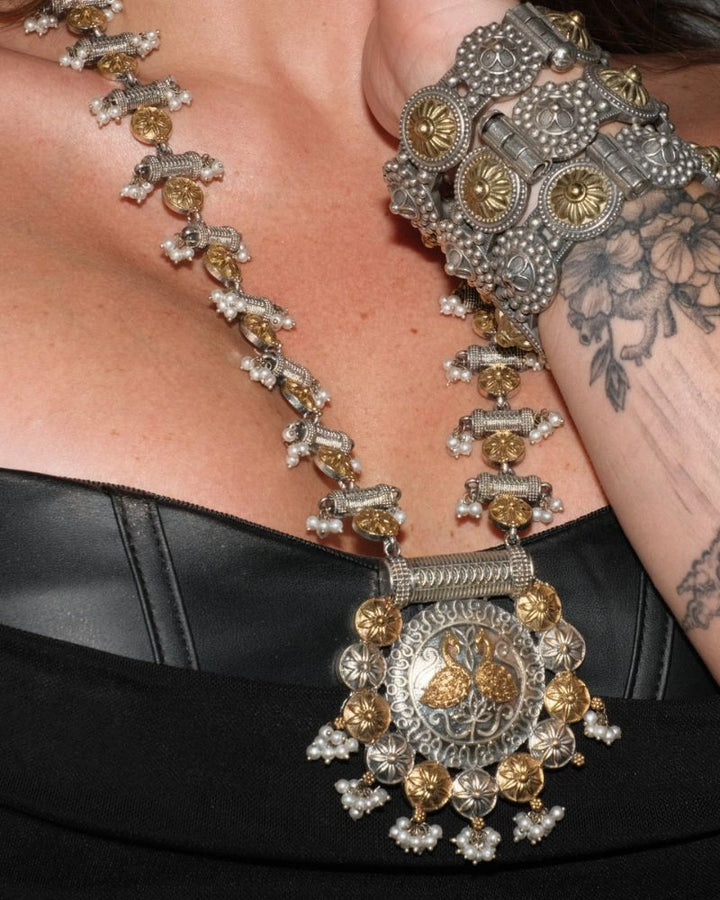 Gelina Goddess Two-Tone Necklace