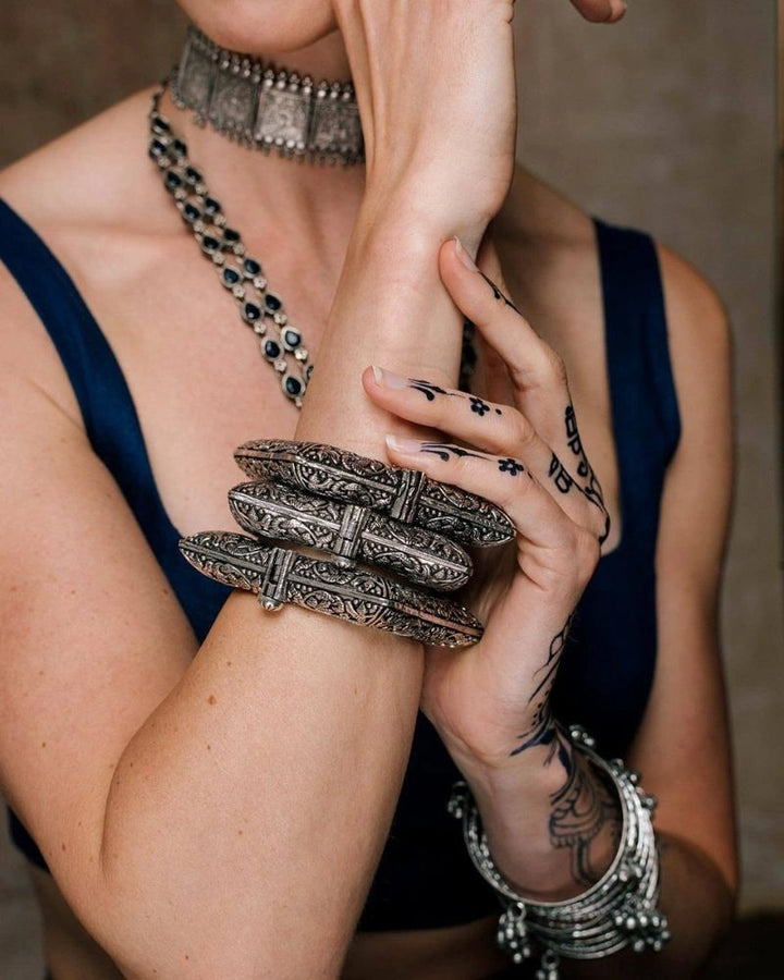 The Square Filigree Bangle