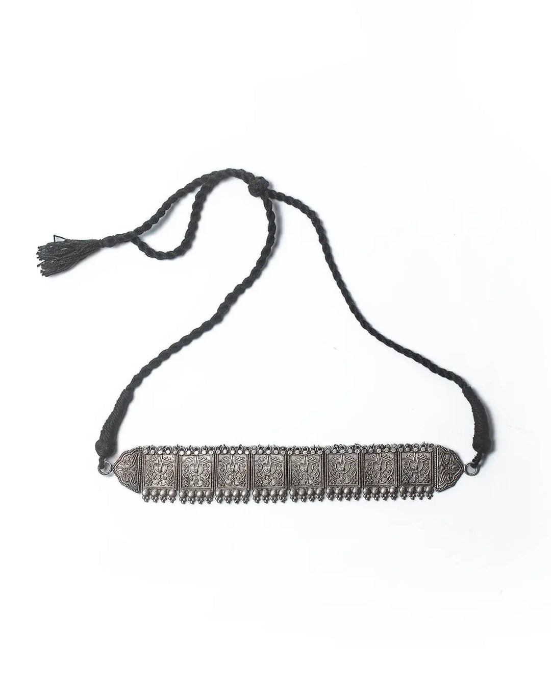 Antique Oxidised Silver Choker