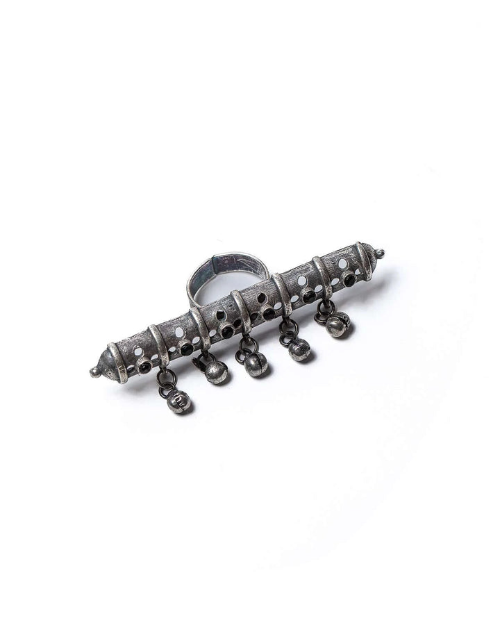 Bold 4-Finger Ring (Green)