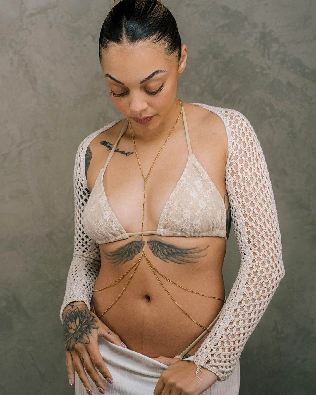 Gold Simple Body Chain