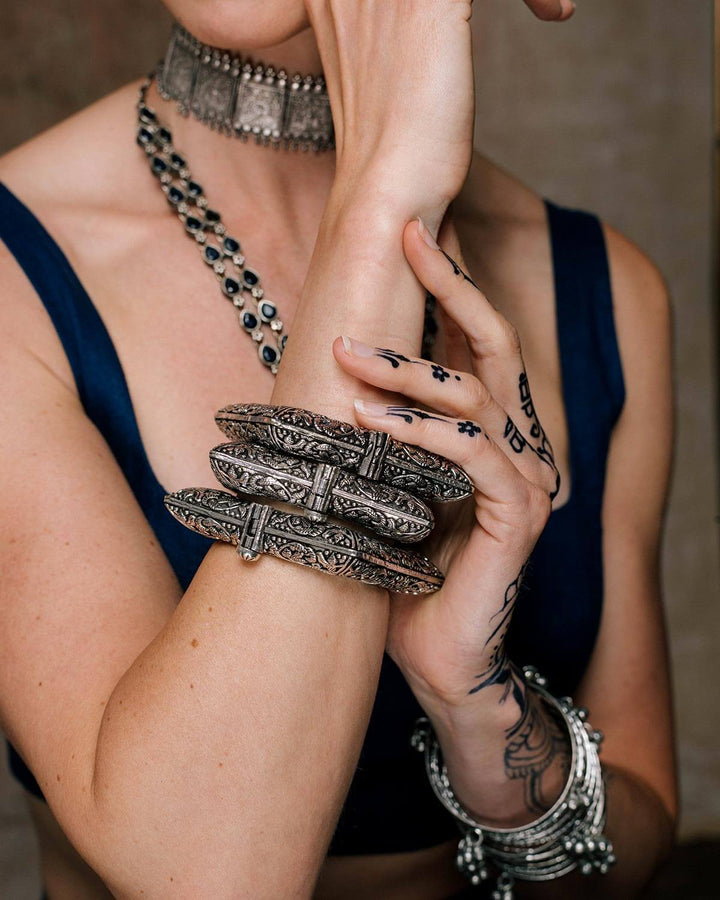 The Square Filigree Bangle