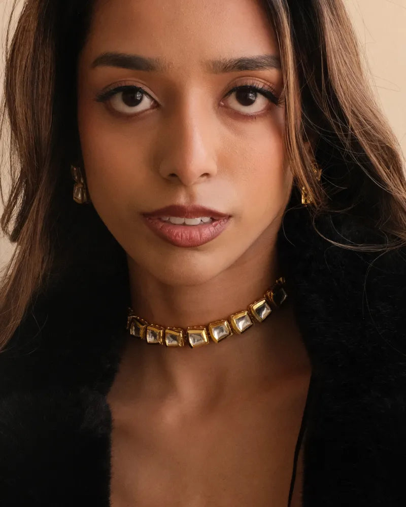 Maharani Gold Kundan Necklace