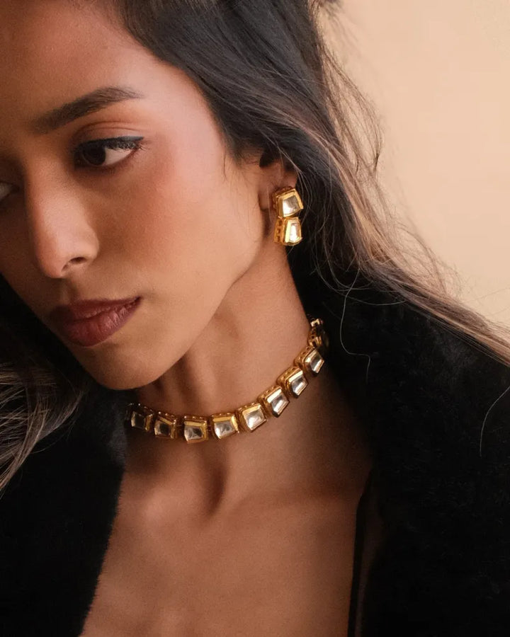 Maharani Gold Kundan Necklace