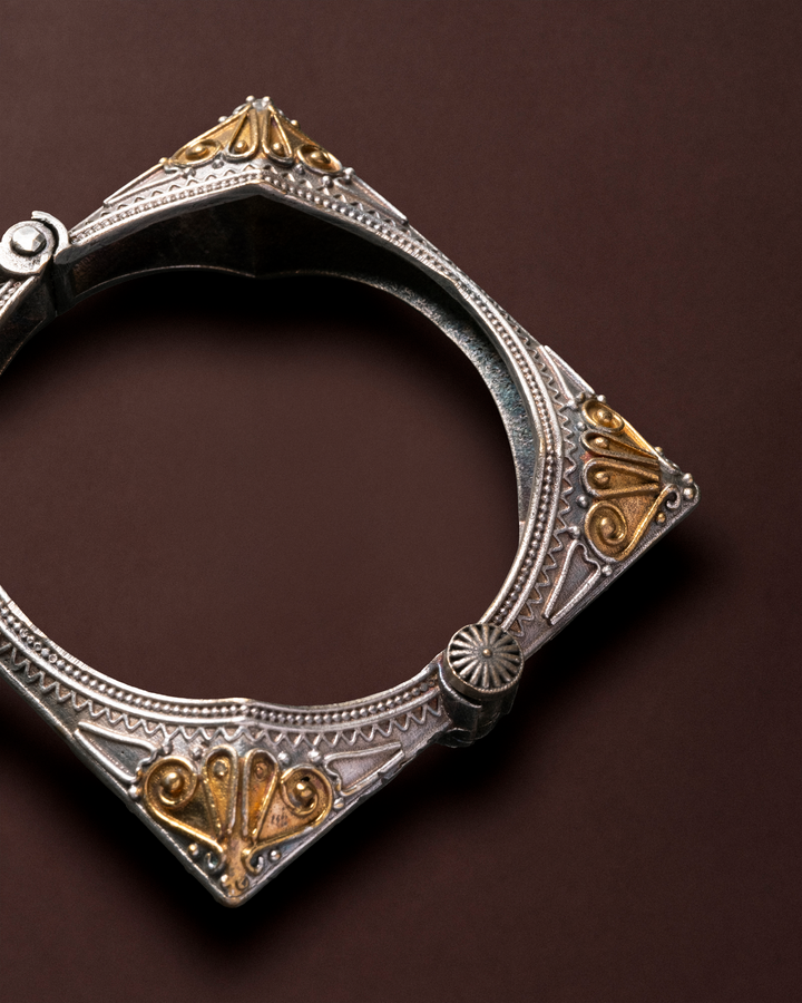 Finesse Two-Tone Cuff Bangle
