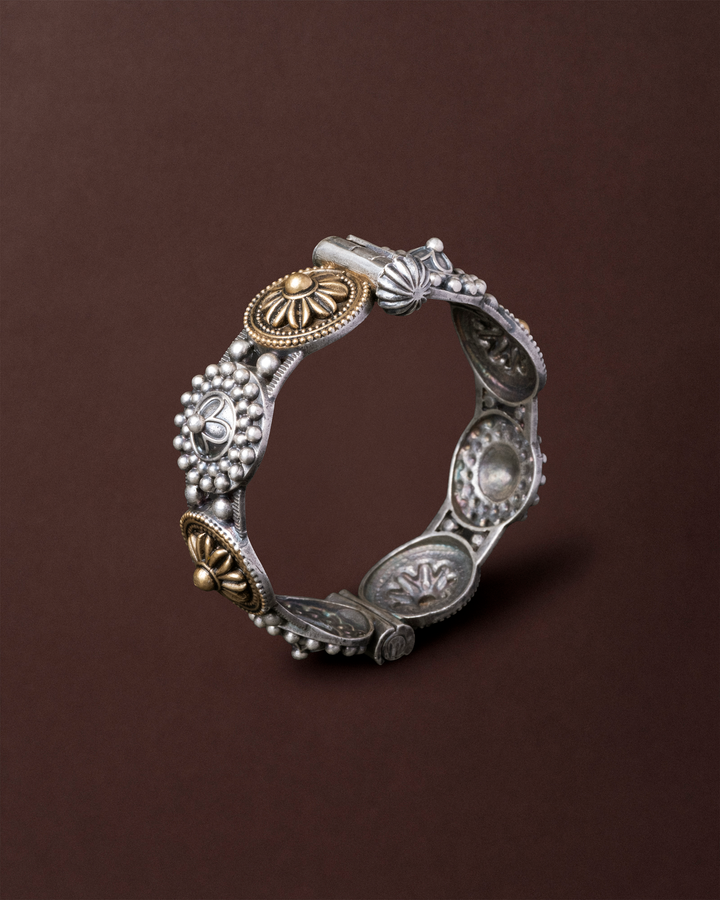 Eliza Two-Tone Cuff Bangle
