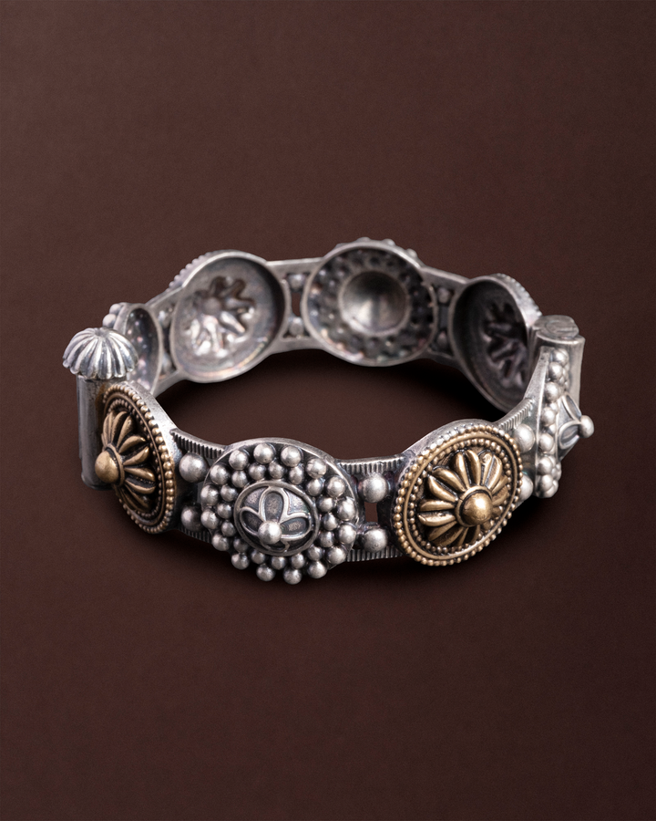 Eliza Two-Tone Cuff Bangle