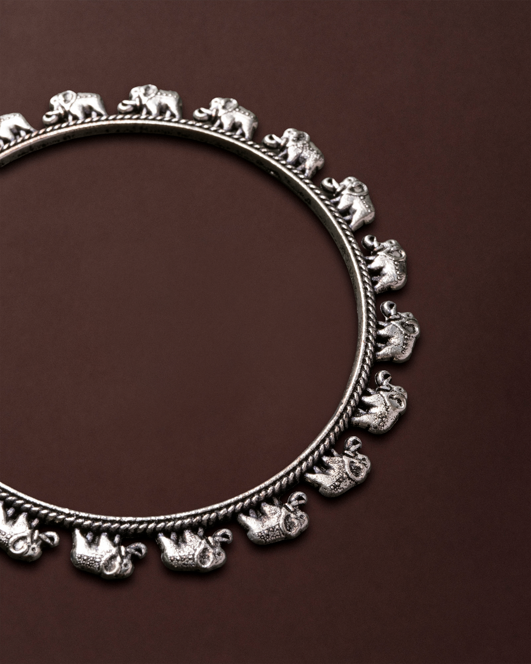 Dancing Elephant Round Bangles
