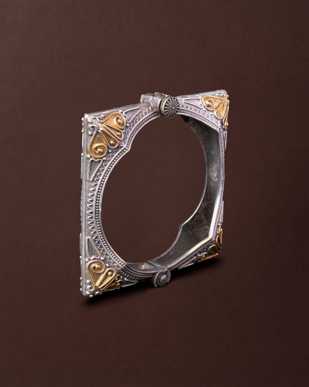 Finesse Two-Tone Cuff Bangle