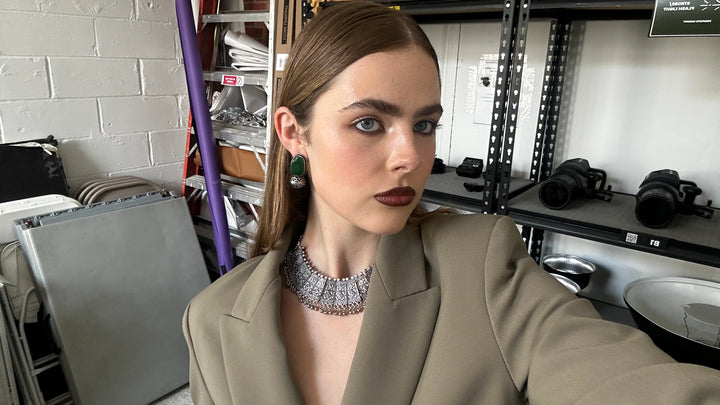 Silver Rhajara Collar Necklace