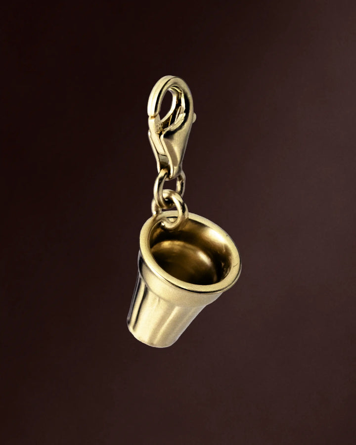 Chai Cup Charm - Gold Vermeil