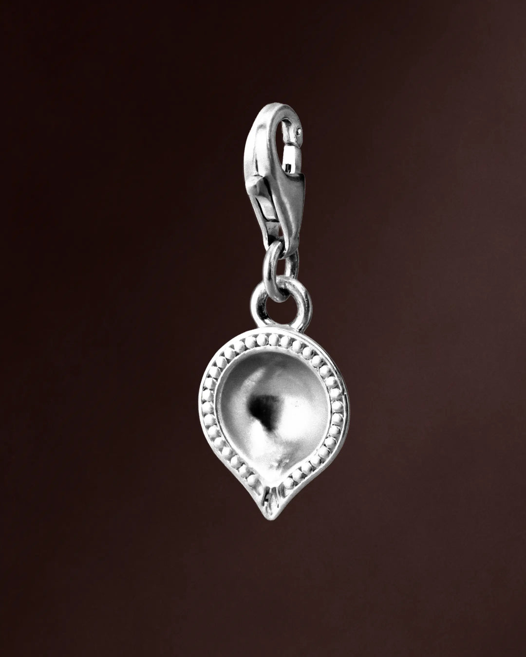 Diya Charm - Sterling Silver