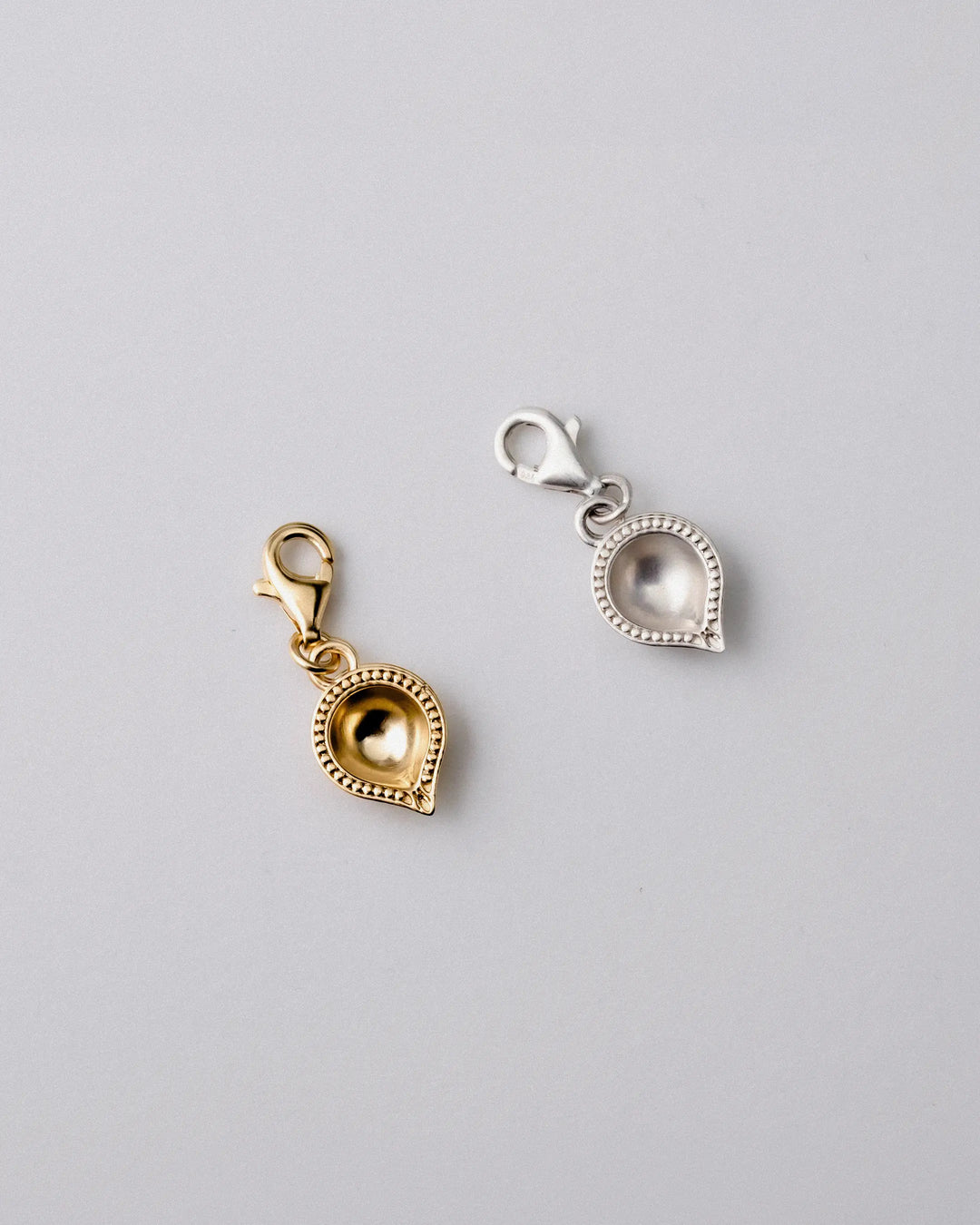 Diya Charm - Sterling Silver