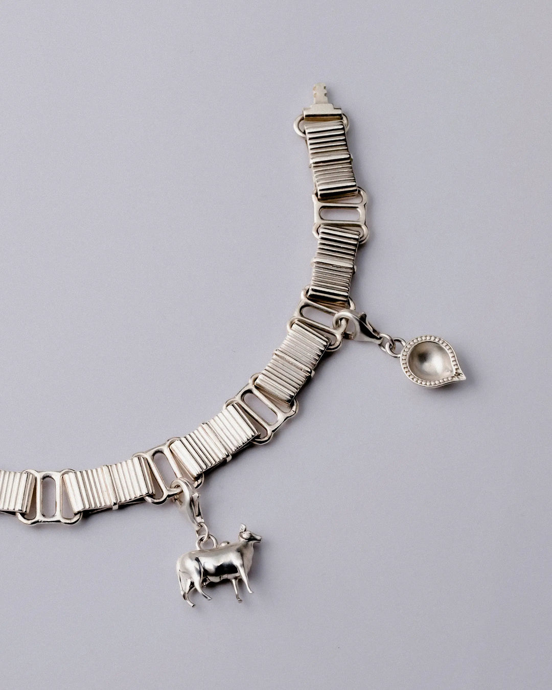 Diya Charm - Sterling Silver