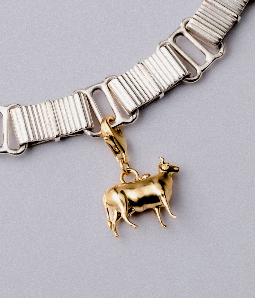 Holy Cow Charm - Gold Vermeil