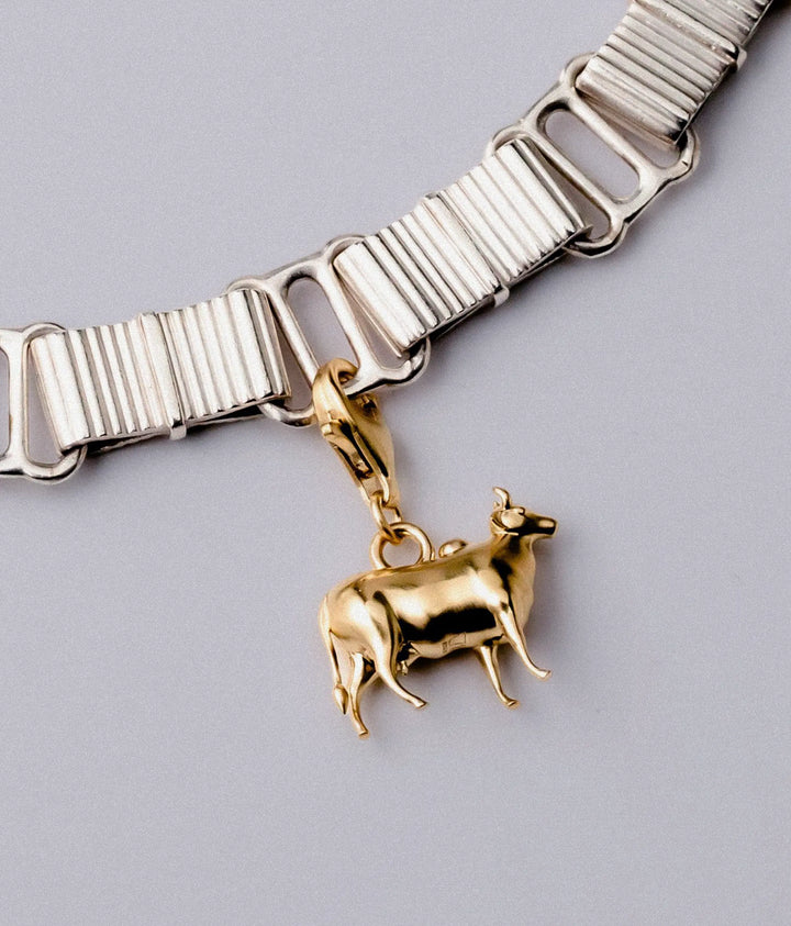 Holy Cow Charm - Gold Vermeil