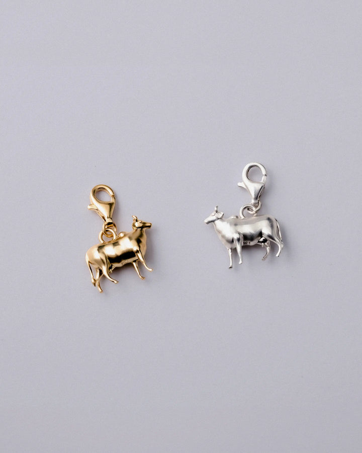 Holy Cow Charm - Sterling Silver
