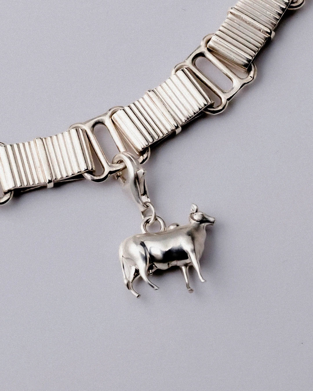 Holy Cow Charm - Sterling Silver