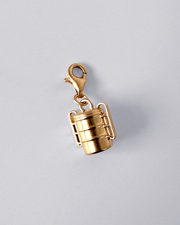 Gold Tiffin Charm & Bracelet Set