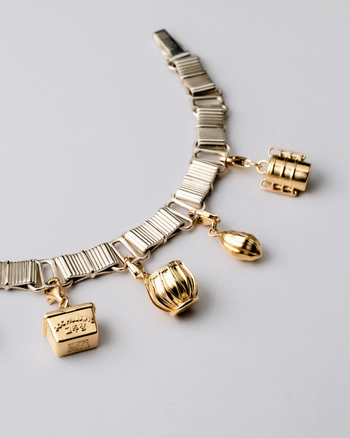Tiffin Box Charm - Gold Vermeil